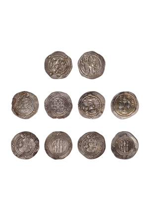 古波斯银币一组五枚-中国历代钱币专场（14春拍）- 西泠印社拍卖有限